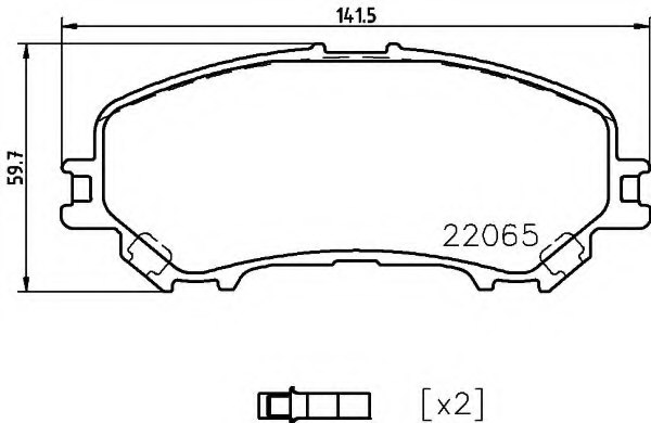 PAGID T2425 Brake Pad Set, disc brake